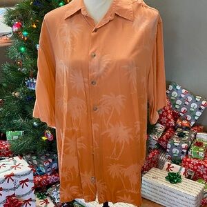 George Tangerine Palm Tree Shirt
